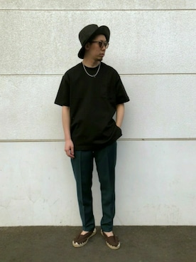 「La Manual Alpargatera（マヌアル・アルパルガテラ）のアイテム」を使った、宮岸 優太さん（メンズ・173cm）の夏コーディネート