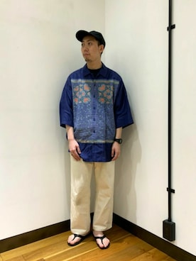 「worknotwork」｜宮岸 優太さん（メンズ・173cm）の夏コーディネート
