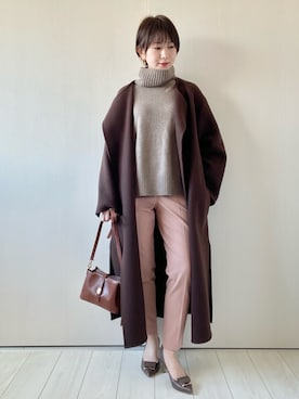 「UNBILLION（アンビリオン）のアイテム」を使った、rika.さん（レディース・152cm）の冬コーディネート