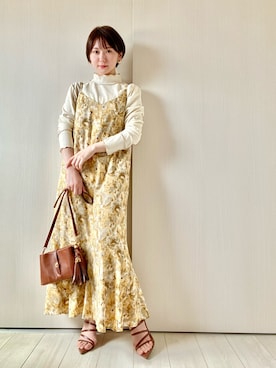 「UNBILLION（アンビリオン）のアイテム」を使った、rika.さん（レディース・152cm）の春コーディネート