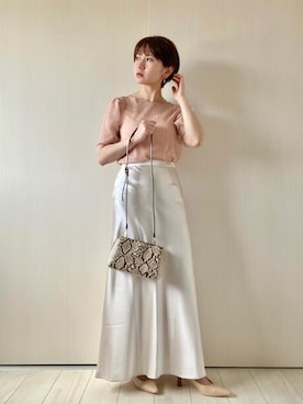 「UNBILLION（アンビリオン）のアイテム」を使った、rika.さん（レディース・152cm）の夏コーディネート