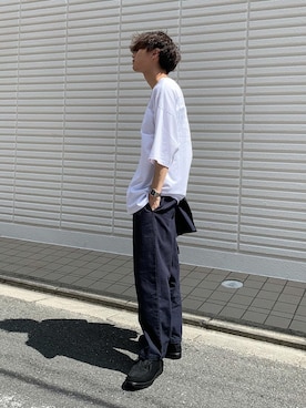 「Sourcream（サワークリーム）のアイテム（トップス）」を使った、yusaku yoshidaさん（メンズ・175cm）の秋コーディネート