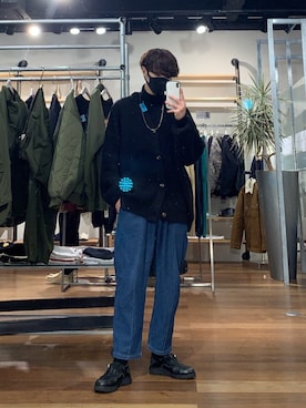 「店頭コーデ」｜yusaku yoshidaさん（メンズ・175cm）の冬コーディネート