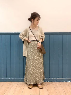 「LOWRYS FARM（ローリーズファーム）のアイテム（ノーカラージャケット）」を使った、たっきー◡̈❤︎さん（レディース・149cm）の夏コーディネート