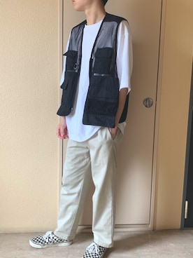 「kutir（クティール）のアイテム（その他アウター）」を使った、へいへいさん（メンズ・170cm）の夏コーディネート