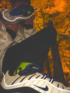 「アイテム（ソックス/靴下、グリーン系）」を使った、しゅぴぴさん（メンズ・180cm）の冬コーディネート