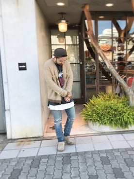 「nonnative(ノンネイティブ)のアイテム(パンツ)」を使った、KEISUKEさん(メンズ・173cm)の秋コーディネート