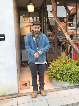 「nonnative(ノンネイティブ)のアイテム(パンツ)」を使った、KEISUKEさん(メンズ・173cm)の秋コーディネート