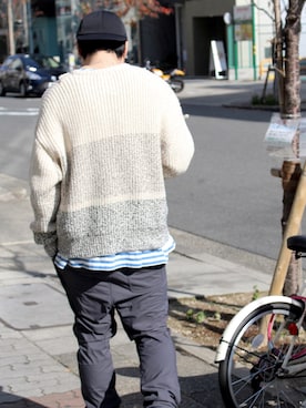 「YSTRDY's TMRRW（イエスタデイズトゥモロー）のアイテム」を使った、KEISUKEさん（メンズ・173cm）の冬コーディネート