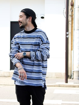 「YSTRDY's TMRRW（イエスタデイズトゥモロー）のアイテム」を使った、KEISUKEさん（メンズ・173cm）の夏コーディネート