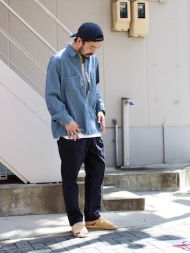「YSTRDY's TMRRW（イエスタデイズトゥモロー）のアイテム」を使った、KEISUKEさん（メンズ・173cm）の春コーディネート
