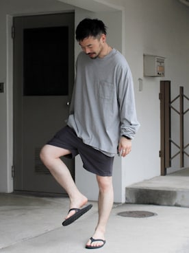 「YSTRDY's TMRRW（イエスタデイズトゥモロー）のアイテム（パンツ）」を使った、KEISUKEさん（メンズ・173cm）の春コーディネート