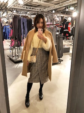 yumi小麦さん（レディース・160cm）の冬コーディネート