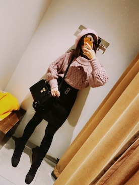 yumi小麦さん（レディース・160cm）の冬コーディネート