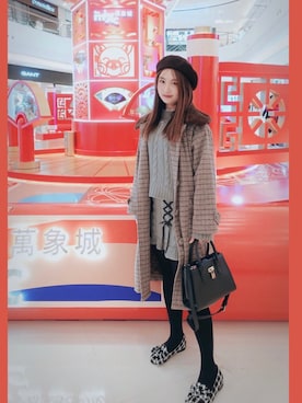 yumi小麦さん（レディース・160cm）の冬コーディネート