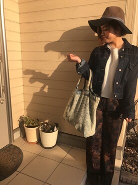 「FIG&VIPER（フィグアンドバイパー）のアイテム（バッグ）」を使った、はむれすさんどさん（レディース・155cm）の冬コーディネート