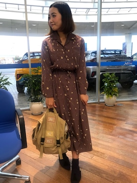 「KETTY」｜「アイテム（ワンピース/ドレス）」を使った、はむれすさんどさん（レディース・155cm）の秋コーディネート