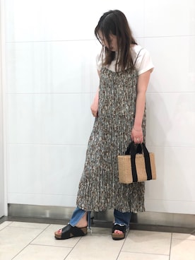 「Wrangler」｜「アイテム（ワンピース/ドレス）」を使った、yamamotoさん（レディース・155cm）の夏コーディネート