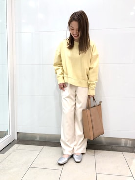 「RODE SKO」｜「アイテム（スウェット）」を使った、yamamotoさん（レディース・155cm）の冬コーディネート
