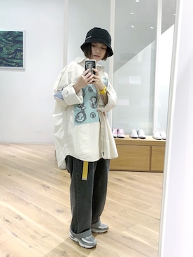 「REMIX（リミックス）のアイテム」を使った、Unina·ゆりなさん（レディース・153cm）の秋コーディネート