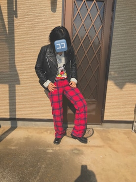 「ミッキー」｜「アイテム（ローファー）」を使った、ニコさん（レディース・160cm）の秋コーディネート