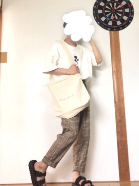 himitsuさんの「【新色登場！！】Rename プリントハンプ ロゴショルダーバッグ」を使ったコーディネート