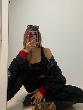 「PORSCHE DESIGN（ポルシェデザイン）のアイテム（ジャケット/アウター）」を使った、s398yさん（レディース・161cm）の春コーディネート