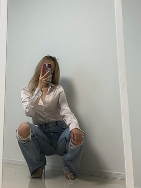 「Boohoo（ブーフー）のアイテム」を使った、s398yさん（レディース・161cm）の春コーディネート