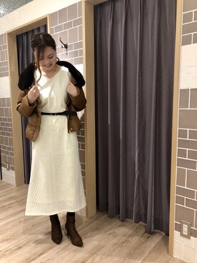 はるかさん（レディース・161cm）の冬コーディネート