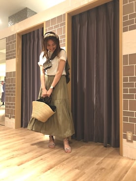 「Te chichi CLASSIC（テチチクラシック）のアイテム（サンダル）」を使った、はるかさん（レディース・161cm）の夏コーディネート
