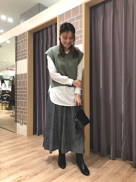 はるかさん（レディース・161cm）の冬コーディネート