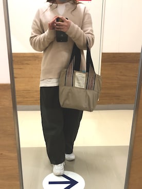 「THEATRE PRODUCTS（シアタープロダクツ）のアイテム（バッグ）」を使った、えーりあんさん（レディース・164cm）の冬コーディネート
