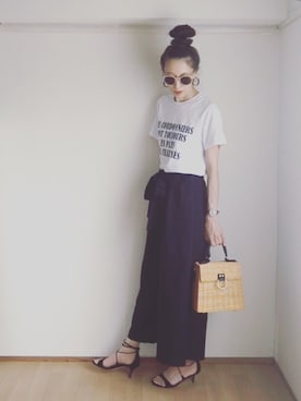 S *•.●❃さん（レディース・167cm）の夏コーディネート