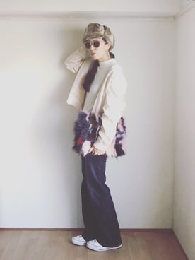 「31 Sons de mode（トランテアン　ソン　ドゥ　モード）のアイテム（ブルゾン）」を使った、S *•.●❃さん（レディース・167cm）の秋コーディネート
