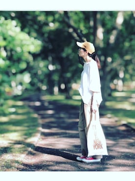 「CONVERSE TOKYO（コンバーストウキョウ）のアイテム（スウェット）」を使った、S *•.●❃さん（レディース・166cm）の秋コーディネート