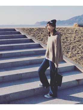 S *•.●❃さん（レディース・166cm）の冬コーディネート