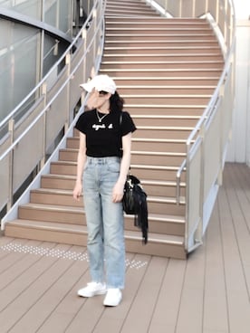 「SPERGA（スペルガ）のアイテム（シューズ）」を使った、S *•.●❃さん（レディース・166cm）の秋コーディネート