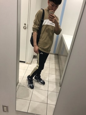「Rename（リネーム）のアイテム（ショルダーバッグ）」を使った、shouriさん（メンズ・176cm）の春コーディネート