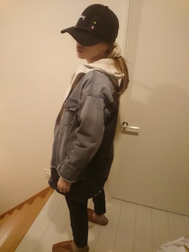 「ネコ」｜「アイテム（サロペット/オーバーオール）」を使った、youtanpooさん（レディース・165cm）の春コーディネート