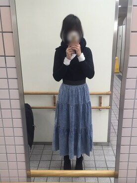 「しまむら（シマムラ）のアイテム（アンサンブル）」を使った、ターニャさん（レディース・169cm）の春コーディネート