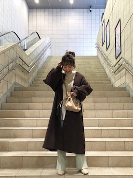 kaoriさん（レディース・154cm）の冬コーディネート