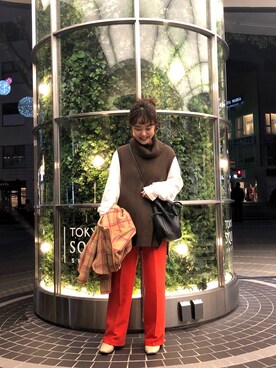 kaoriさん（レディース・154cm）の冬コーディネート