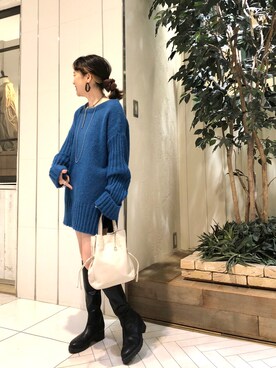 「mystic（ミスティック）のLara Small ball necklece（ネックレス）」を使った、kaoriさん（レディース・154cm）の秋コーディネート