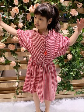 「no brand（ノーブランド）のアイテム（その他）」を使った、巧巧爱吃哈密瓜さん（キッズ・130cm）の春コーディネート