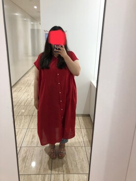 Samansa Mos2 サマンサ モスモス の 前開きギャザー羽織ワンピース ワンピース Wear Samansa Mos2 サマンサ モスモス の 前開きギャザー羽織ワンピース ワンピース Wear