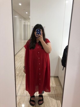 前開きギャザー羽織ワンピースを使った人気ファッションコーディネート Wear 前開きギャザー羽織ワンピースを使った人気ファッションコーディネート Wear