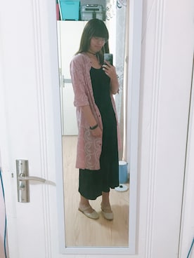「アイテム（ピーコート、ピンク系）」を使った、tinny_black さん（レディース・172cm）の春コーディネート