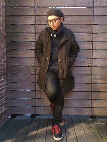no brand | 太ストライプマフラー(マフラー)