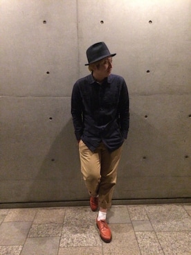 「QUENCHLOUD（クエンチラウド）のアイテム」を使った、mozさん（メンズ・173cm）の春コーディネート