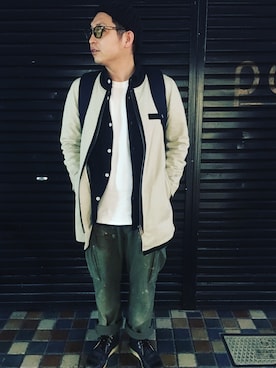 「QUENCHLOUD（クエンチラウド）のアイテム」を使った、mozさん（メンズ・173cm）の春コーディネート